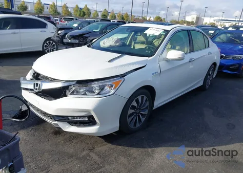 2017 Honda Accord Hybrid Ex-L из США, поврежденный, VIN JHMCR6F51HC031789